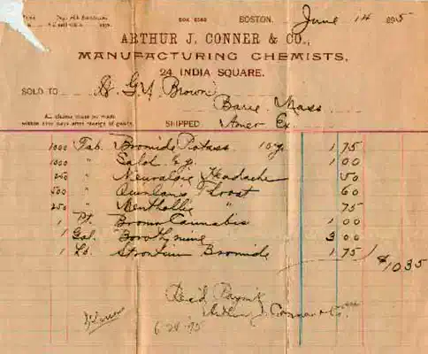 Hachis bromo cannabis receta 1895