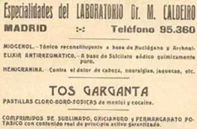 Cocaina Caldeiro 1932