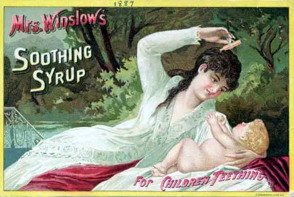 Winslows Soothing Syrup morphine (1887)
